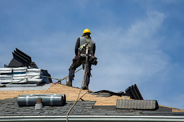 Professional Gutter Installation technician working in Paradise Inn, WA